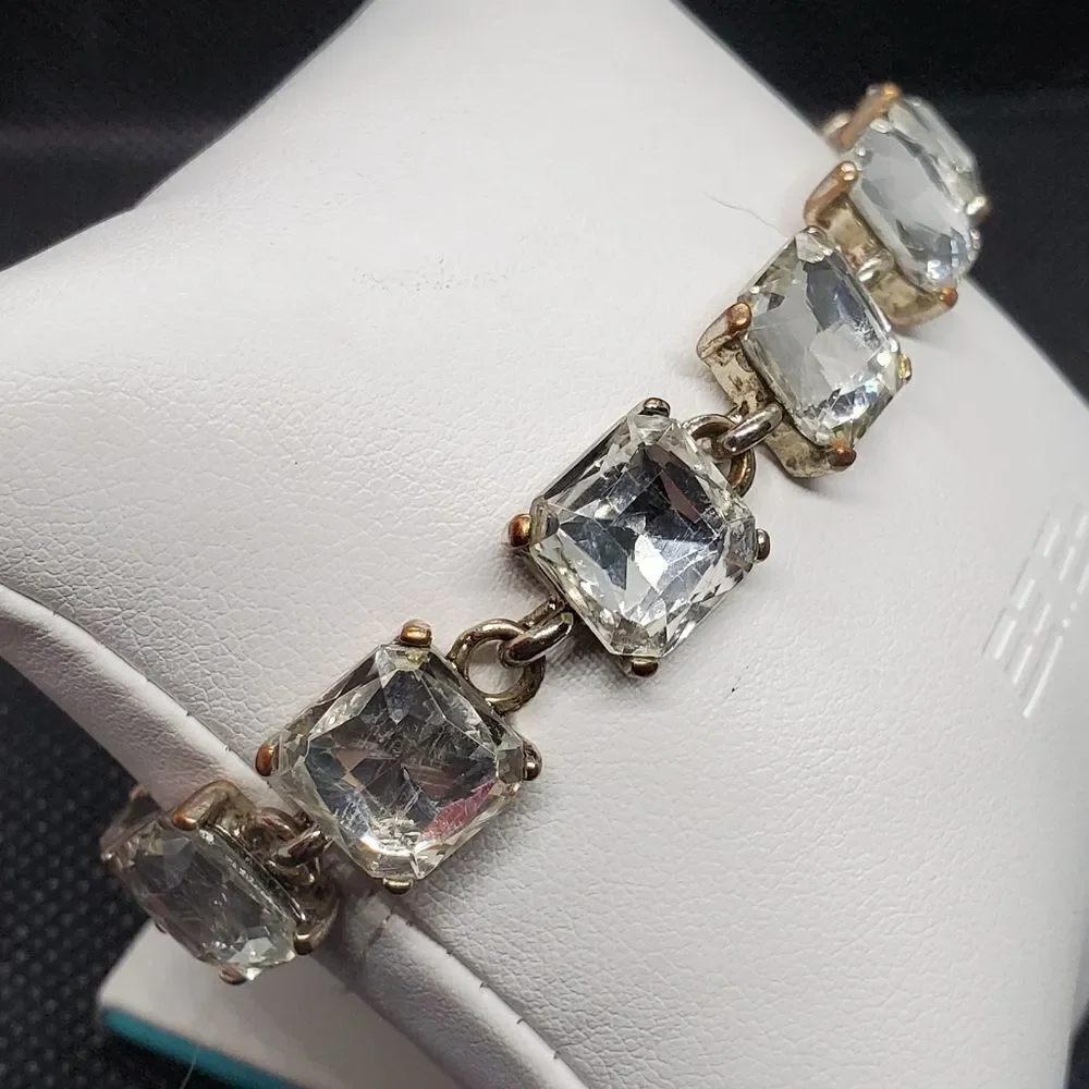 Loft Silver & Clear Rhinestone Bracelet